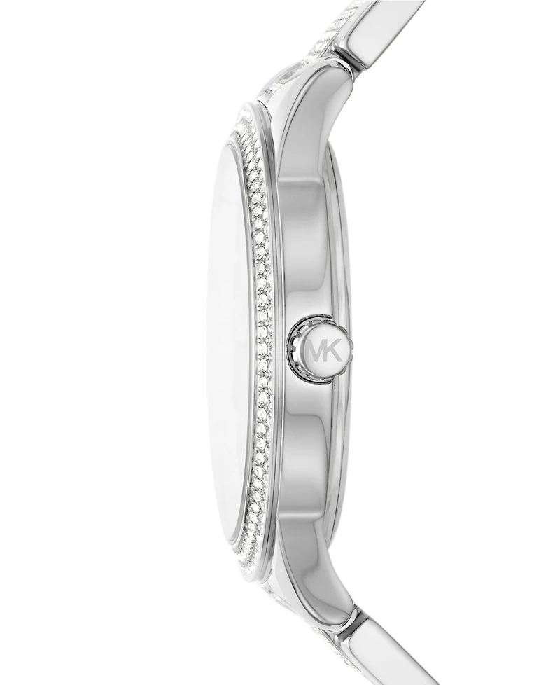 Michael Kors Women's Tibby Multifunction Silver-Tone Stainless Steel Bracelet Strap Watch 40mm