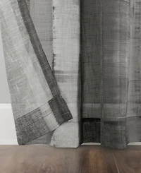 Shibori Stripe Linen Blend Curtain