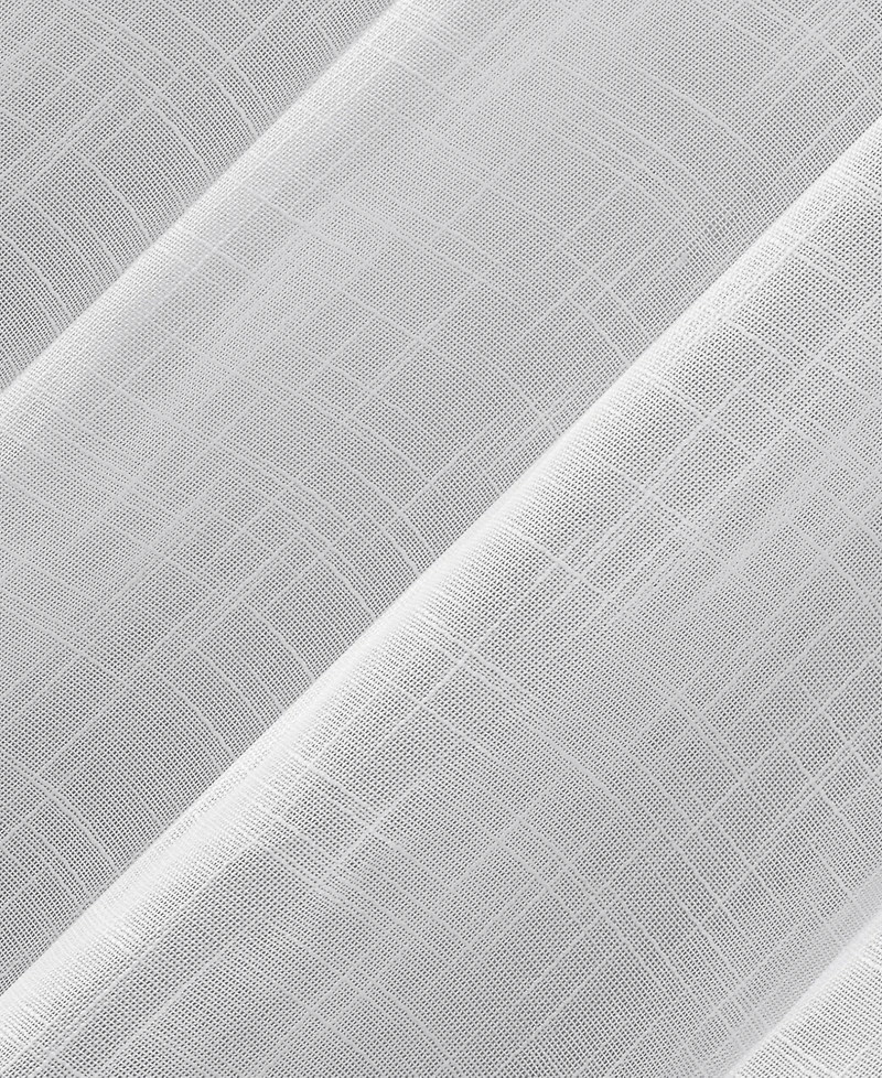 Burlap Weave Linen Blend Tab Top Curtain