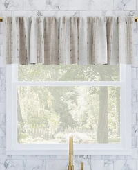 Slub Texture Stripe Cotton Cafe Curtain Valance