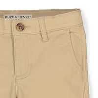 Hope & Henry Baby Boys Cotton Skinny Stretch Twill Chino
