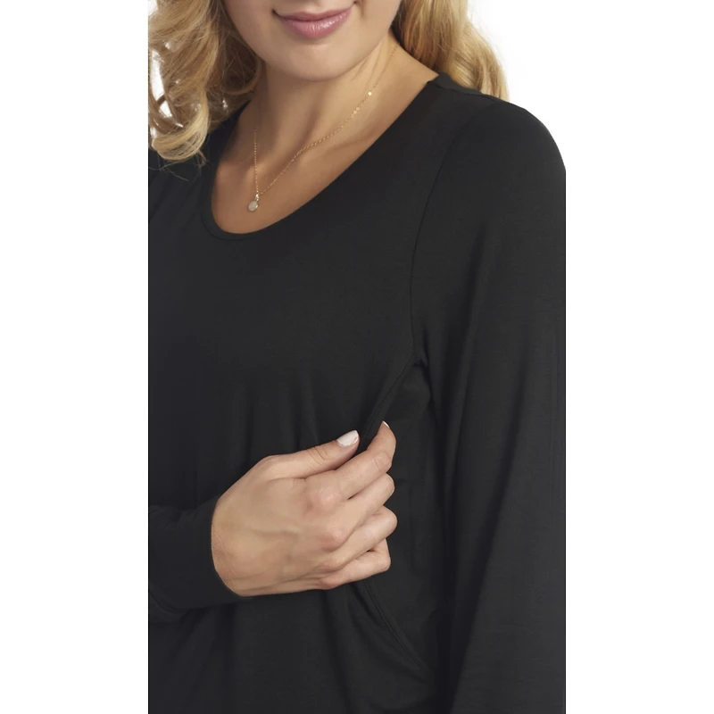 Everly Grey Maternity Whitney 2-Piece Maternity/Nursing Top & Pant Set