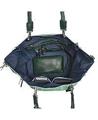 Old Trend Women's Barracuda Hand Painted Clasp Closure Tote Bag