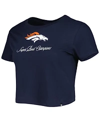 Women's New Era Navy Denver Broncos Historic Champs T-shirt