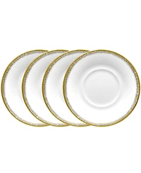 Noritake Haku Set of 4 Saucers, Service For 4