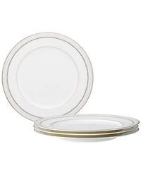Noritake Montvale Platinum Set of 4 Dinner Plates, Service For 4