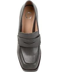 Journee Collection Women's Ezzey Block Heel Loafers