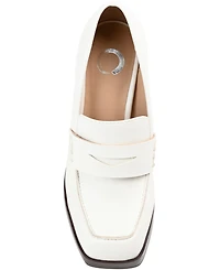Journee Collection Women's Ezzey Block Heel Loafers