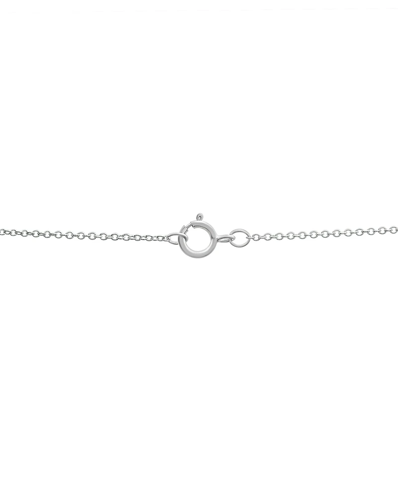 Garnet (2-1/3 ct. t.w.) & White Topaz (3/8 ct. t.w.) V-Shape 17" Statement Necklace in Sterling Silver (Also available in Amethyst, Peridot, Blue Topa