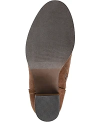 Journee Collection Women's Baylor Lace Up Stacked Heel Booties