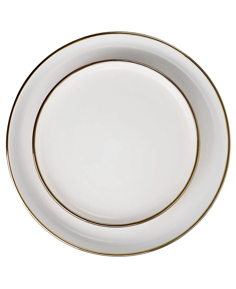 Elama Alejandro Gold-Tone 16 Pc. Dinnerware Set, Service for 4