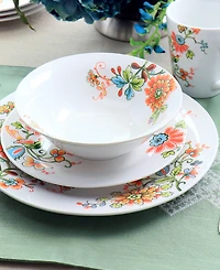 Elama Zoe 16 Pc. Dinnerware Set, Service for 4