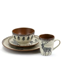 Elama Wild Nature 16 Pc. Dinnerware, Service for 4
