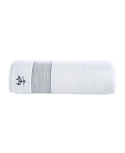 B by Brooks Brothers Rope Stripe Border Turkish Cotton Bath Sheet, 67" x 67"