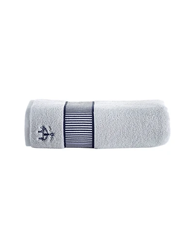 B by Brooks Brothers Fancy Border Turkish Cotton Bath Towel, 55" x 28"