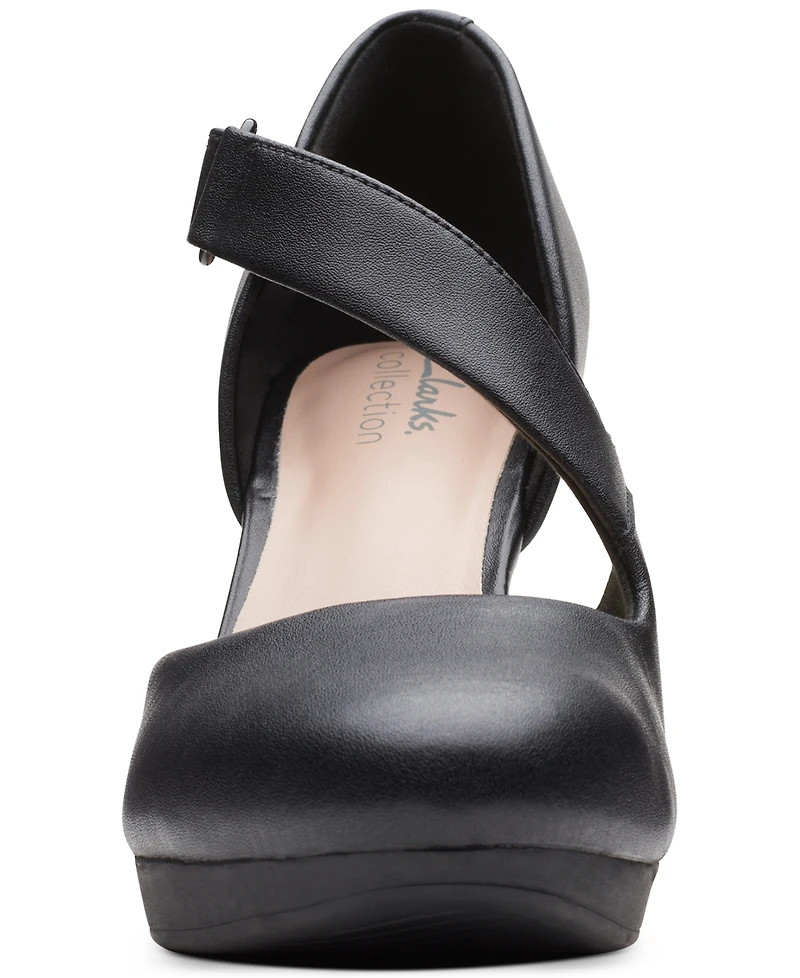 Clarks Women's Ambyr Glow Asymmetrical Comfort Pumps