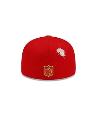 Men's New Era X Staple Scarlet, Gold San Francisco 49ers Pigeon 59FIFTY Fitted Hat