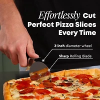 Zulay Kitchen Premium Stainless Steel Large Pizza Cutter Wheel