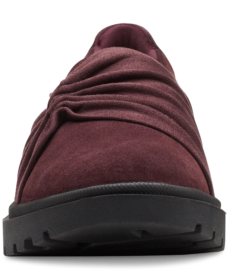 Clarks Women's Calla Style Ruched Slip-On Flats