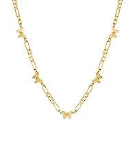 And Now This Figaro Butterfly Chain Necklace