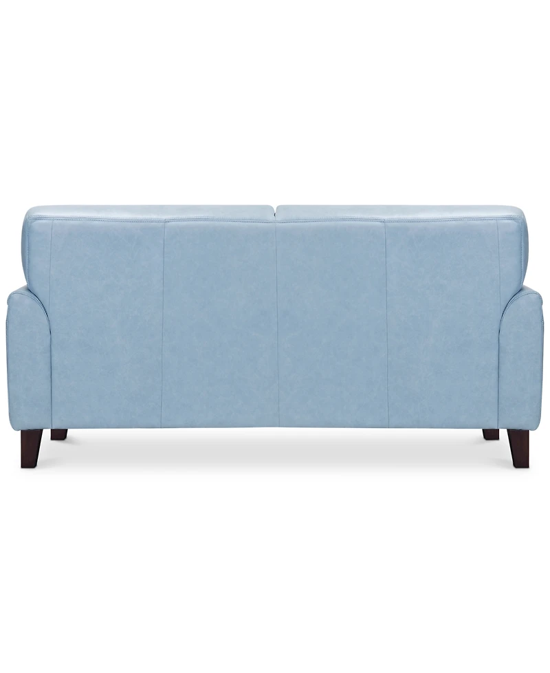 Closeout! Ashlinn 81" Tufted Pastel Leather Sofa, Created for Macy's