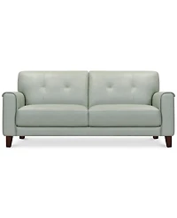 Closeout! Ashlinn 81" Tufted Pastel Leather Sofa, Created for Macy's