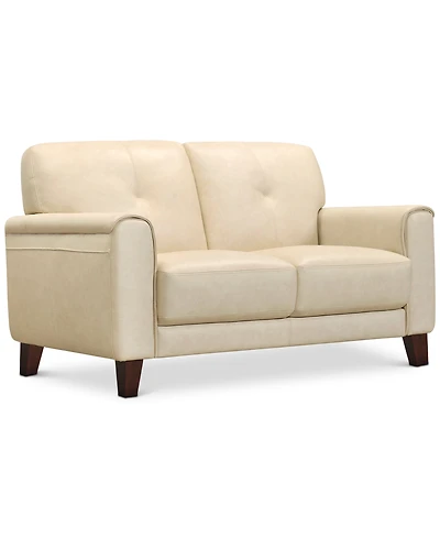 Closeout! Ashlinn 61" Tufted Pastel Leather Loveseat, Created for Macy's