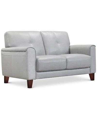 Closeout! Ashlinn 61" Tufted Pastel Leather Loveseat, Created for Macy's