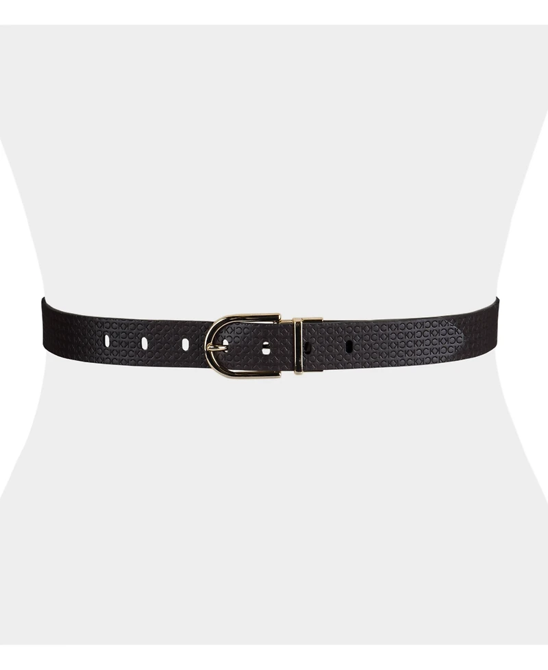 Calvin Klein Women's Embossed Casual Reversible Belt