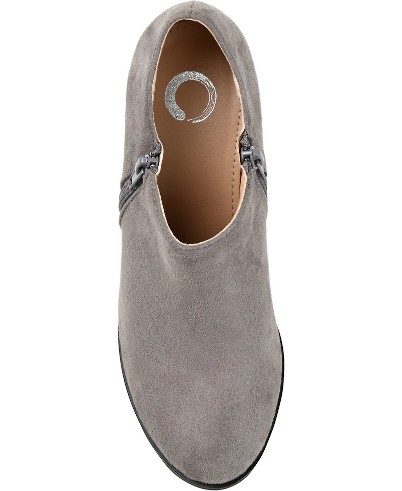 Journee Collection Women's Sanzi Round Toe Heeled Shooties