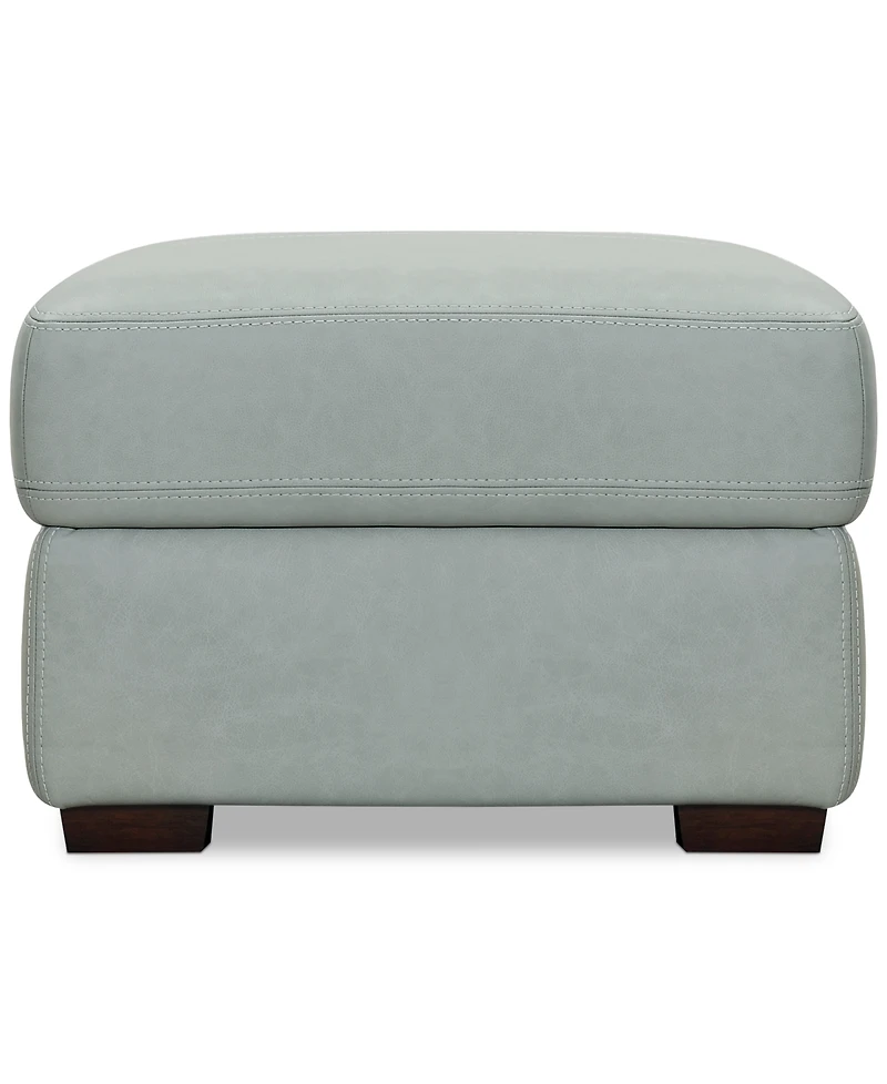 Closeout! Ashlinn 43" Pastel Leather Storage Ottoman, Created for Macy's