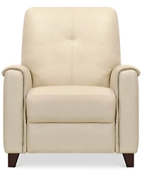 Closeout! Ashlinn 34" Pastel Leather Pushback Recliner, Created for Macy's