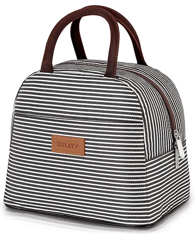 Insulated Tote Lunch Bag With Soft Padded Handles