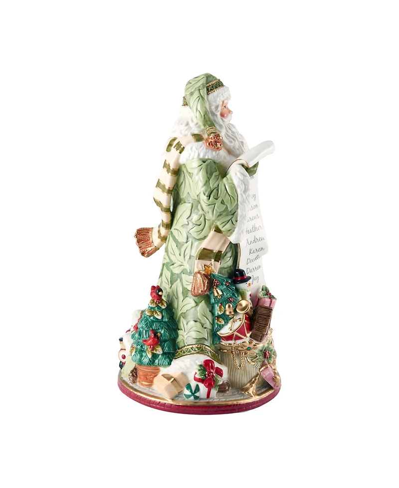 Fitz and Floyd Holiday Home Santa Figurine