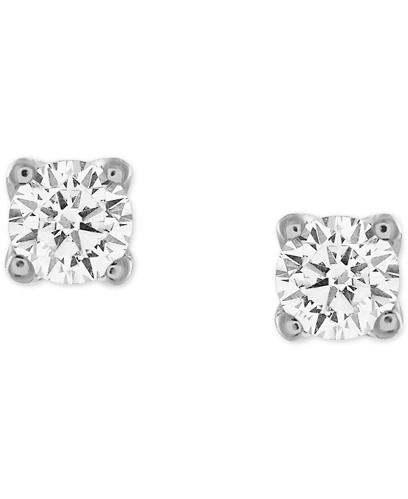 Alethea Certified Diamond Stud Earrings (1/3 ct. t.w.) in 14k White Gold featuring diamonds with the De Beers Code of Origin, Created for Macy's