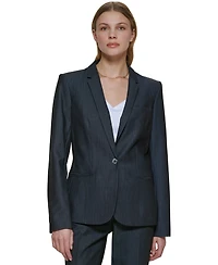 Calvin Klein One-Button Blazer, Regular and Petite Sizes