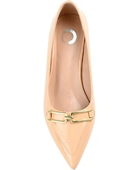 Journee Collection Women's Rumi Pointed Toe Kitten Heel Pumps