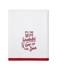 Avanti Sparkle Snowflakes Holiday Resin Bath Towel, 27" x 50"