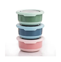 Lille Home 7.5 Oz Leakproof Dressing Containers for Condiments, Dips, Set of 3