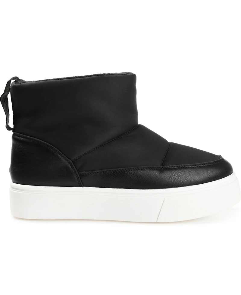 Journee Collection Women's Sethie Platform Cold Weather Puffer Booties