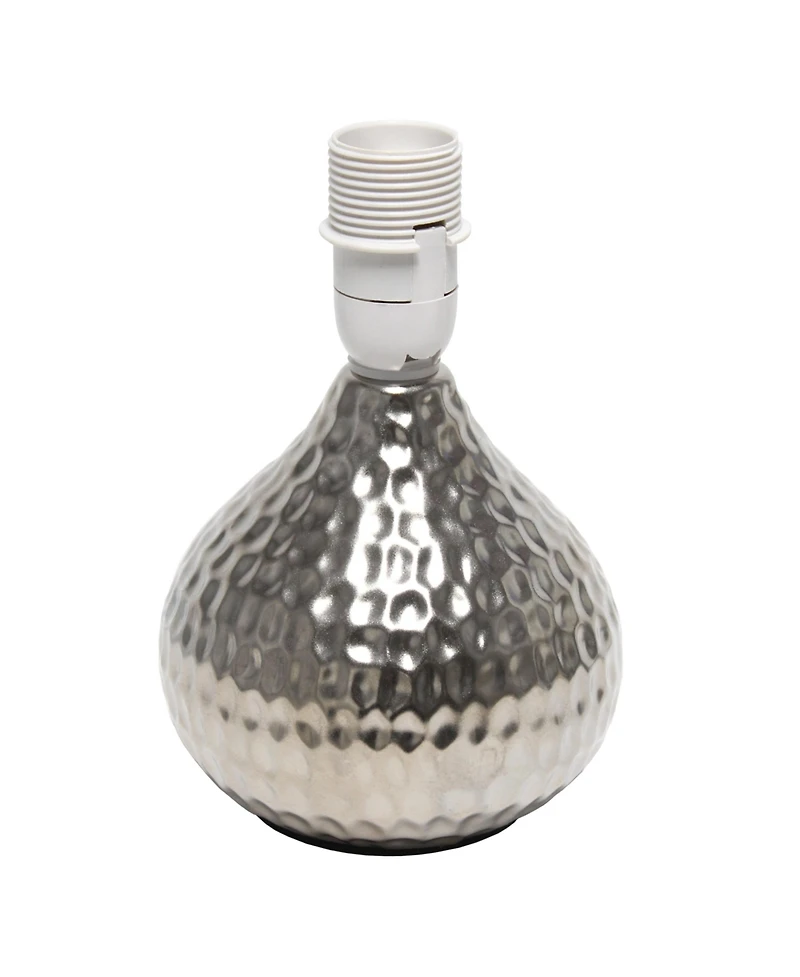Simple Designs Hammered Drip Mini Table Lamp