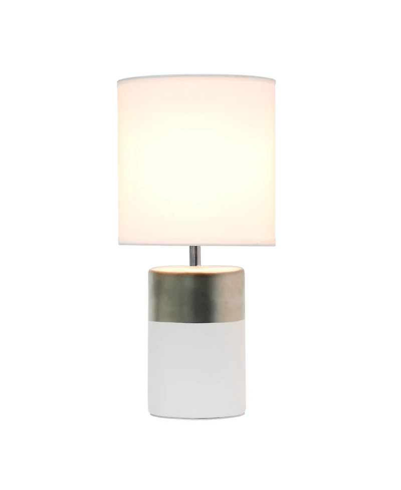 Simple Designs Two Toned Basics Table Lamp