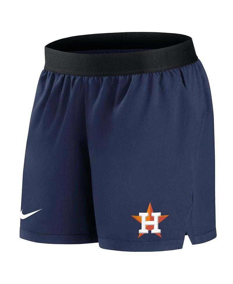 Women's Nike Navy Houston Astros Authentic Collection Flex Vent Max Performance Shorts
