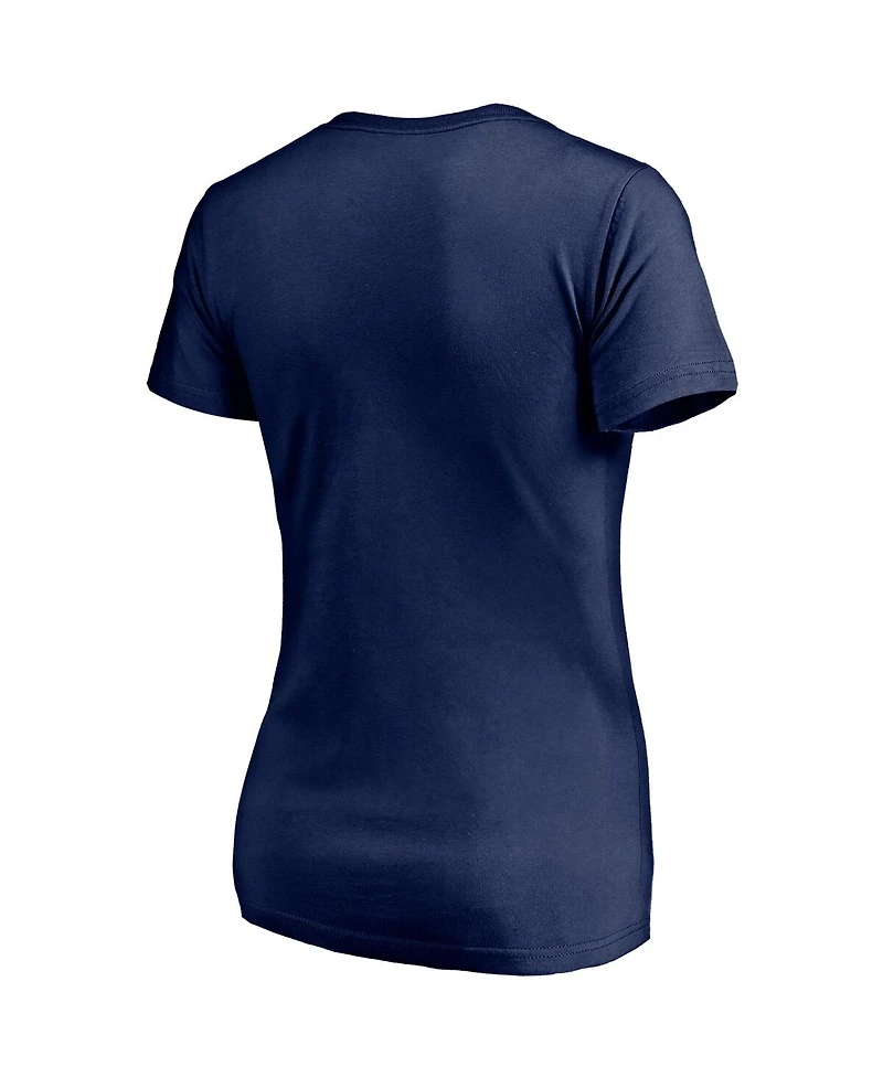 Women's Fanatics Navy New York Yankees 2021 Spring Training Upper Deck V-neck T-shirt