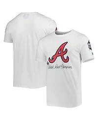 Men's New Era White Atlanta Braves Historical Championship T-shirt