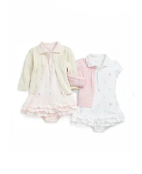 Polo Ralph Lauren Baby Girls Ruffled Pony Printed Dress