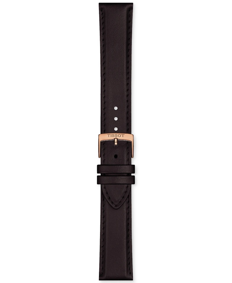 Tissot Men's Swiss Everytime Brown Leather Strap Watch 40mm