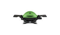 Weber Q 1200 Gas Grill (Green) And Adapter Hose