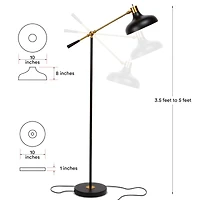 Wyatt 60" Led Floor Lamp with Adjustable Head
