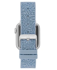 Steve Madden Women's Light Silicone Debossed Swirl Logo Band designed for Apple Watch 42mm (Series 10) & 38/40/41mm